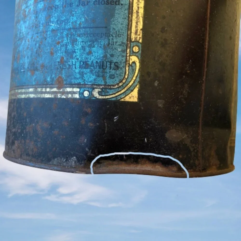 Planters Salted Peanuts Vintage Tin Can MR PEANUT